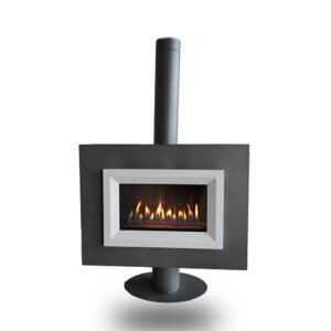H10F Freestanding Üstten Bacalı Doğalgazlı Şömine Soba